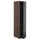 METOD high cabinet with shelves, black-grey/Sinarp brown, 60x37x200 cm
