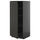 METOD - METOD High cabinet with shelves, black-grey/Upplöv matt anthracite, 60x60x140 cm