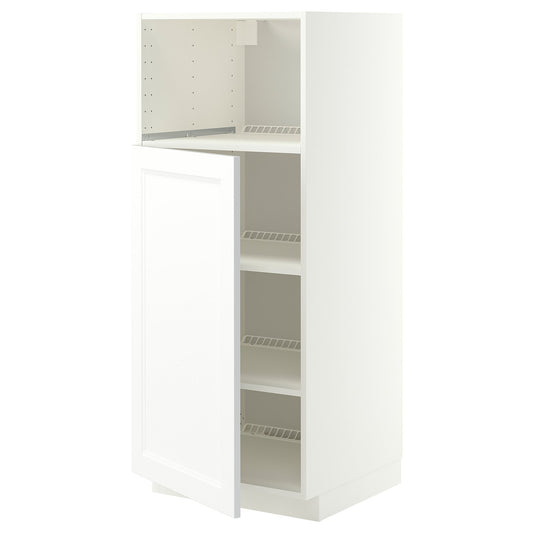 METOD high cabinet f built-in appliances, white/Axstad matt white, 60x60x140 cm