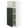 METOD high cabinet f built-in appliances, white/Havstorp deep green, 60x60x140 cm