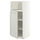 METOD high cabinet f built-in appliances, white/Lerhyttan light grey, 60x60x140 cm