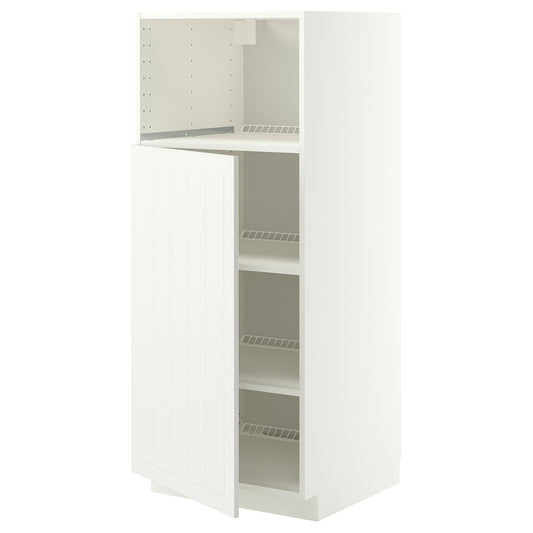 METOD high cabinet f built-in appliances, white/Stensund white, 60x60x140 cm