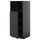 METOD high cabinet f built-in appliances, black-grey/Upplöv matt anthracite, 60x60x140 cm