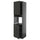 METOD - METOD High cab f oven w 2 doors/shelves, black-grey/Nickebo matt anthracite, 60x60x220 cm