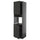 METOD - METOD High cab f oven w 2 doors/shelves, black-grey/Upplöv matt anthracite, 60x60x220 cm