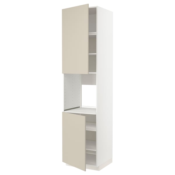 METOD high cab f oven w 2 doors/shelves