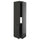 METOD - METOD High cab f fridge/freezer w 2 doors, black-grey/Nickebo matt anthracite, 60x60x220 cm