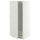 METOD high cabinet for fridge/freezer, white/Aspudden light grey, 60x60x140 cm