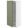 METOD high cabinet for fridge/freezer, white/Axstad grey-green, 60x60x140 cm