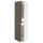 METOD high cabinet for fridge/freezer, white/Havstorp brown-beige, 60x60x220 cm