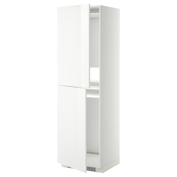 METOD high cabinet for fridge/freezer, white/Ringhult white, 60x60x200 cm