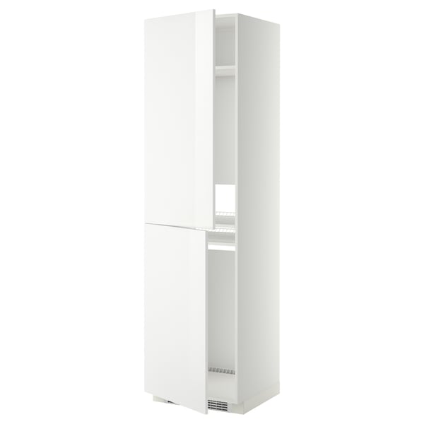 METOD high cabinet for fridge/freezer, white/Ringhult white, 60x60x220 cm