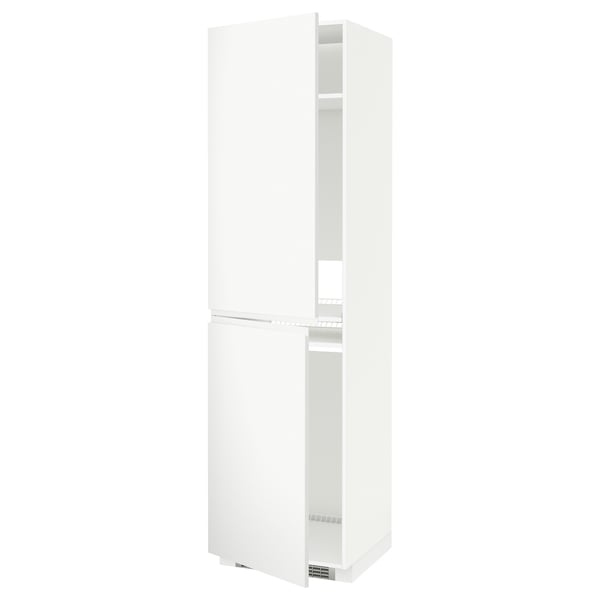 METOD high cabinet for fridge/freezer, Width: 60.0 cmDepth: 62.1 cmHeight: 228.0 cmFrame depth: 60.0 cmFrame height: 220.0 cm