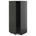 METOD - METOD High cabinet for fridge/freezer, black-grey/Nickebo matt anthracite, 60x60x140 cm