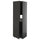 METOD - METOD High cabinet for fridge/freezer, black-grey/Nickebo matt anthracite, 60x60x200 cm