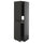 METOD - METOD High cabinet for fridge/freezer, black-grey/Upplöv matt anthracite, 60x60x200 cm