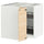 METOD - Corner cabinet/swivel unit, white/Askersund light ash effect, 88x88 cm - Width: 87.5 cmHeight: 88.0 cmBracket depth: 87.5 cmBracket height: 80.0 cm