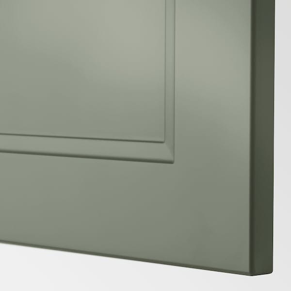 Ikea METOD - Mobile angolare/cestello girevole, bianco/Axstad grigio-verde,88x88 cm