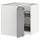 METOD - Corner cabinet/rotating basket, white/Bodbyn gray, 88x88 cm - Width: 87.5 cm Height: 88.0 cm Structure depth: 87.5 cm Structure height: 80.0 cm.