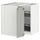 METOD - Corner cabinet/swivel unit, white/Havstorp light grey, 88x88 cm - Width: 87.5 cmHeight: 88.0 cmBracket depth: 87.5 cmBracket height: 80.0 cm
