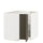 METOD corner base cabinet with carousel, white/Havstorp brown-beige