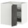 METOD - Corner cabinet/rotating basket, white/Kalhyttan dark grey cement effect, 88x88 cm - Width: 87.5 cm Height: 88.0 cm Structure depth: 87.5 cm Structure height: 80.0 cm.
