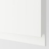 METOD corner base cabinet with carousel, white/Voxtorp matt white, 88x88 cm