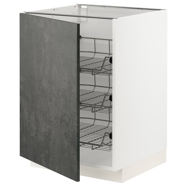 METOD - Base cabinet with sliding baskets , 60x60 cm