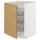 METOD - METOD Base cabinet with wire baskets, white/Voxtorp oak effect, 60x60 cm