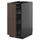 METOD - METOD Base cabinet with wire baskets, black-grey/Sinarp brown, 40x60 cm