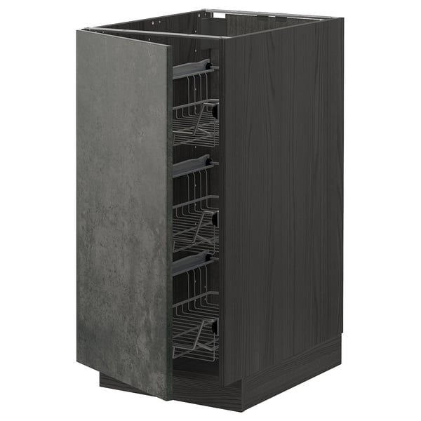 METOD - Base cabinet with sliding baskets , 40x60 cm