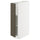 METOD base cabinet with shelves, white/Havstorp brown-beige, 20x60 cm