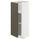 METOD base cabinet with shelves, white/Havstorp brown-beige, 30x37 cm