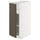 METOD base cabinet with shelves, white/Havstorp brown-beige, 30x60 cm