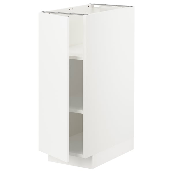 METOD - METOD Base cabinet with shelves, white/Veddinge white, 30x60 cm
