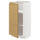 METOD - METOD Base cabinet with shelves, white/Voxtorp oak effect, 40x37 cm
