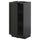 METOD - METOD Base cabinet with shelves, black-grey/Lerhyttan black stained, 40x37 cm