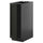 METOD - METOD Base cabinet with shelves, black-grey/Lerhyttan black stained, 30x60 cm