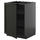 METOD - METOD Base cabinet with shelves, black-grey/Lerhyttan black stained, 60x60 cm