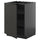 METOD Base unit with shelves, black-grey/Nickebo anthracite matt, 60x60 cm
