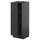 METOD - METOD Base cabinet with shelves, black-grey/Nickebo matt anthracite, 30x37 cm