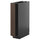 METOD - METOD Base cabinet with shelves, black-grey/Sinarp brown, 20x60 cm