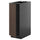 METOD - METOD Base cabinet with shelves, black-grey/Sinarp brown, 30x60 cm