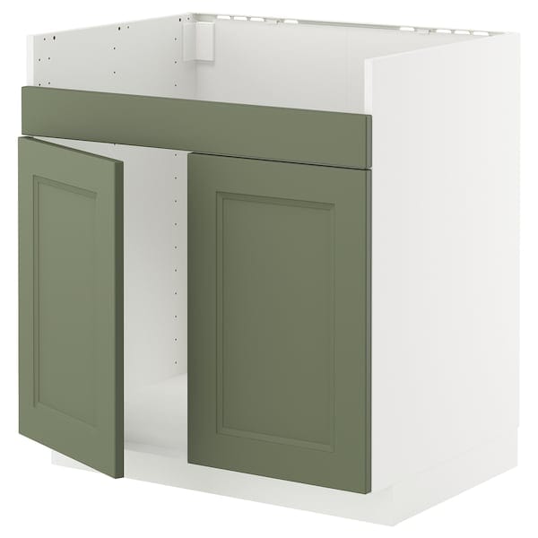 METOD base cab f HAVSEN double bowl sink, []