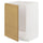METOD - METOD Base cabinet for sink, white/Voxtorp oak effect, 60x60 cm