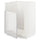 METOD base cabinet f BREDSJÖN sink, white/Ringhult light grey, 60x60 cm