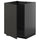 METOD - METOD Base cabinet for sink, black-grey/Nickebo matt anthracite, 60x60 cm