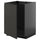 METOD - METOD Base cabinet for sink, black-grey/Upplöv matt anthracite, 60x60 cm