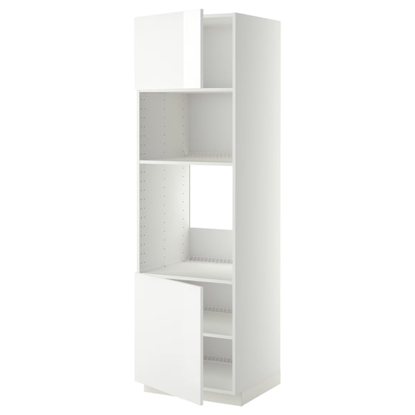 METOD high cabinet f built-in appliances, white/Ringhult white, 60x60x200 cm