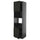 METOD - METOD Hi cb f oven/micro w 2 drs/shelves, black-grey/Lerhyttan black stained, 60x60x220 cm
